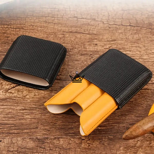 Etui à cigare de voyage en cuir - DUALGRID -  -  - Cadeau, Noël, Anniversaire, Original, Fête des pères, fête des mères - Atelier Atypique