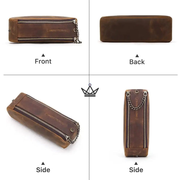 Trousse en Cuir personnalisable - Crayons & stylos- VOYAGEUR Sketch