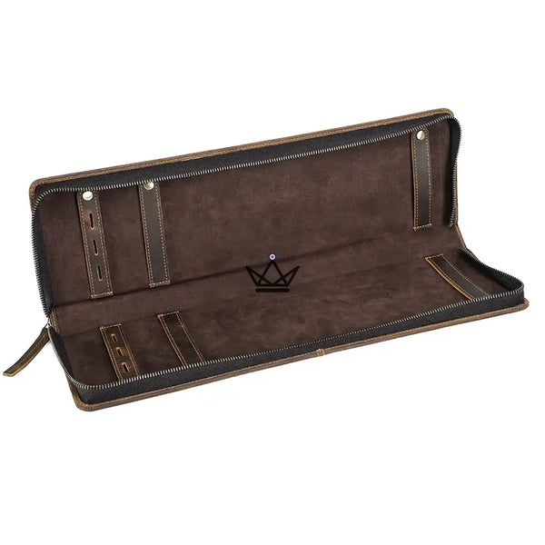 Etui à cravates en cuir personnalisable - Voyageur Windsor - [] - etui cravate personnalisable - Cadeau, Noël, Anniversaire, Original, Fête des pères, fête des mères - Atelier Atypique