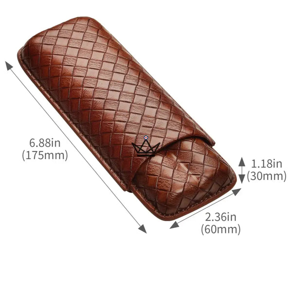 Etui à cigare en cuir - GRID Explorer - [] - Etui à cigare - Cadeau, Noël, Anniversaire, Original, Fête des pères, fête des mères - Atelier Atypique