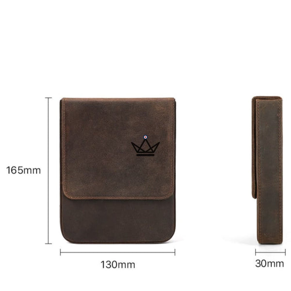 Etui en cuir de luxe pour stylo plume - Magnus (personnalisable) -  - etui stylo personnalisable - Cadeau, Noël, Anniversaire, Original - Atelier Atypique