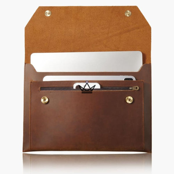 Housse en cuir pour MacBook - PRESTON Edition - ["Housse PC"] - Housse Macbook - Cadeau, Noël, Anniversaire, Original, Fête des pères, fête des mères - Atelier Atypique