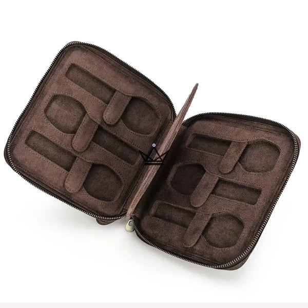 Étui de Voyage en Cuir pour Montres personnalisable – Voyager Keeper - [] - etui montre personnalisable - Cadeau, Noël, Anniversaire, Original, Fête des pères, fête des mères - Atelier Atypique