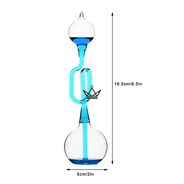 Bouillant de Franklin en verre, liquide bleu qui bout dans la main — CALORIS – 3/7