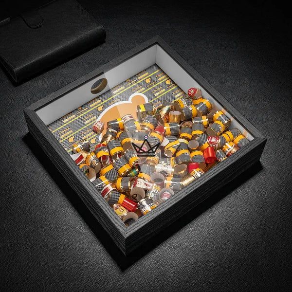Présentoir à Bagues de Cigare - Square Ring -  - coffret cigare - Cadeau, Noël, Anniversaire, Original, Fête des pères, fête des mères - Atelier Atypique