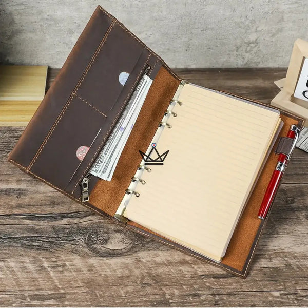 Organiseur Carnet A5 en Cuir Personnalisable - VOYAGEUR Winko