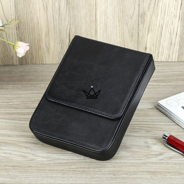 Etui en cuir de luxe pour stylo plume - Magnus (personnalisable) -  - etui stylo personnalisable - Cadeau, Noël, Anniversaire, Original - Atelier Atypique