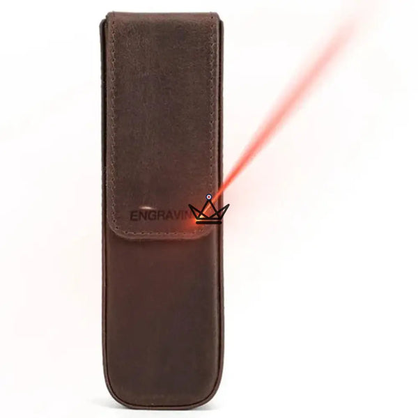 Etui en cuir de luxe pour stylo plume - Magnus (personnalisable) -  - etui stylo personnalisable - Cadeau, Noël, Anniversaire, Original, Fête des pères, fête des mères - Atelier Atypique