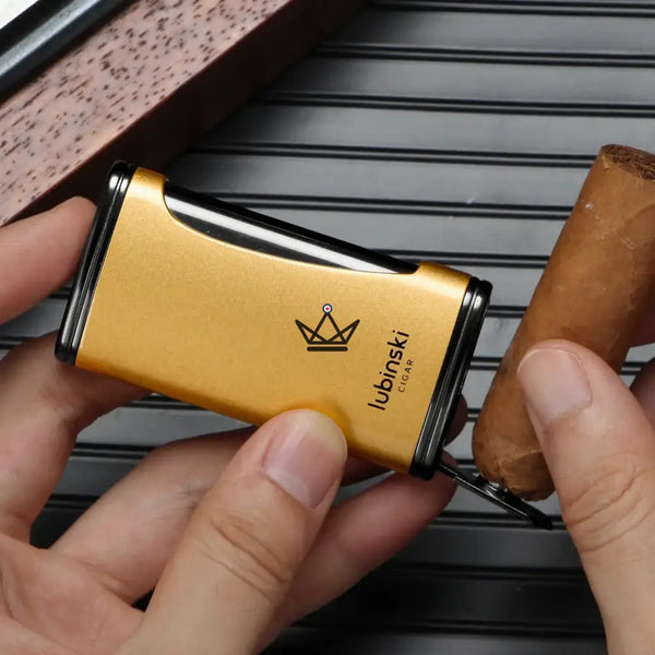 Pack Briquet Torche & Coupe-Cigare de Luxe - Apollo King - [] - pack cigare - Cadeau, Noël, Anniversaire, Original, Fête des pères, fête des mères - Atelier Atypique