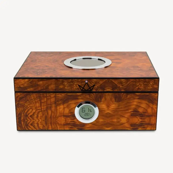 Cave à cigares de luxe avec hublot – Hublot Prestige 50 cigares - [] - cave a cigare - Cadeau, Noël, Anniversaire, Original, Fête des pères, fête des mères - Atelier Atypique