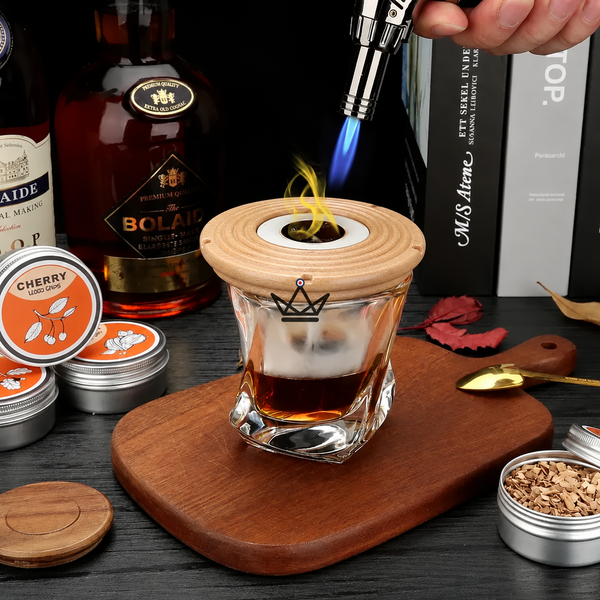 Kit fumoir à cocktails pour arômes fumés — SMOKER, Aigle / Hêtre (Bois clair)