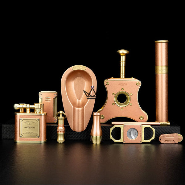 Coffret du Cigare de luxe 10 pièces - Majestic -  - Briquet Out - Cadeau, Noël, Anniversaire, Original - Atelier Atypique