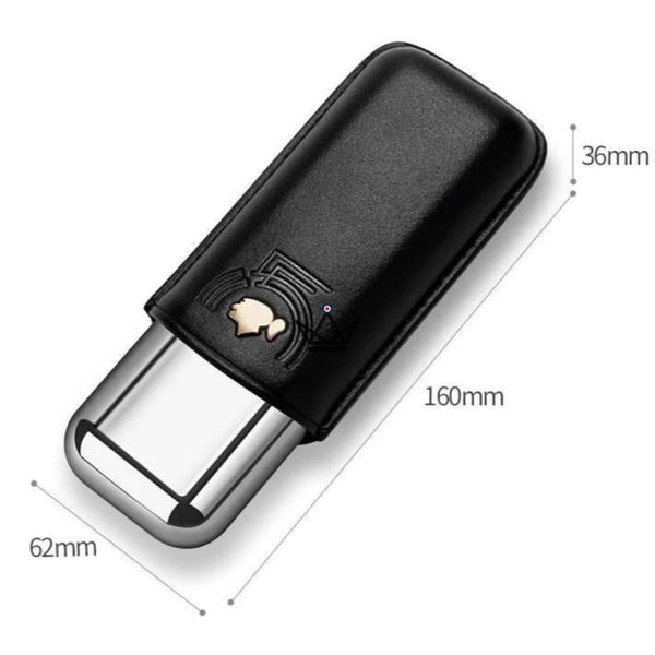 Etui à cigares en cuir - Savoy 50' Edition - [] - etui cigare - Cadeau, Noël, Anniversaire, Original, Fête des pères, fête des mères - Atelier Atypique