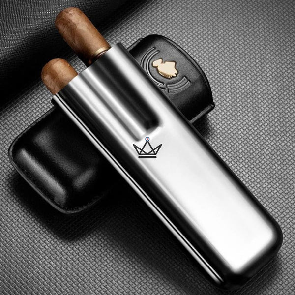 Etui à cigares en cuir - Savoy 50' Edition - [] - etui cigare - Cadeau, Noël, Anniversaire, Original, Fête des pères, fête des mères - Atelier Atypique