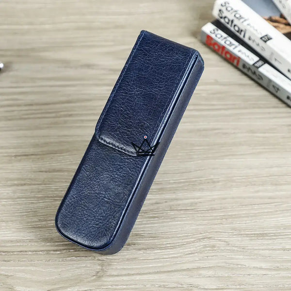 Etui en cuir de luxe pour stylo plume - Magnus (personnalisable) -  - etui stylo personnalisable - Cadeau, Noël, Anniversaire, Original, Fête des pères, fête des mères - Atelier Atypique