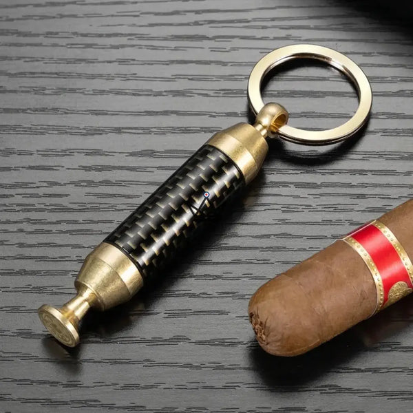 Perce-cigare porte-clés doré 2-en-1 avec aiguille — SCEPTRE – 2/9
