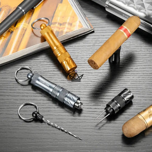 Perce-cigare porte-clés 3-en-1 avec aiguille cachée — VIGIE