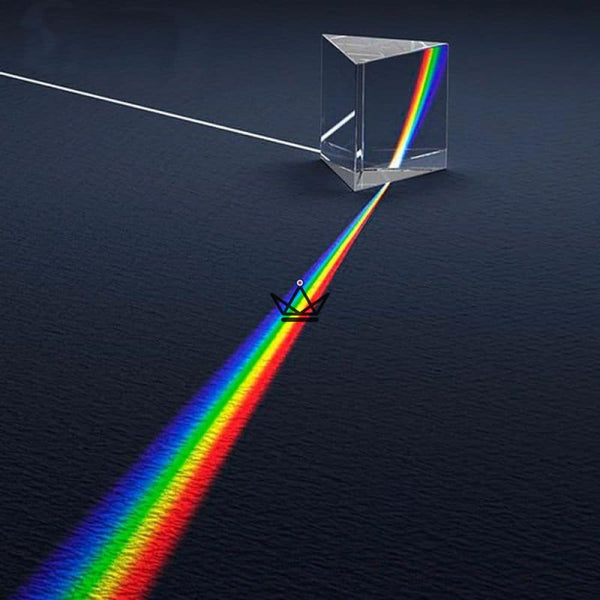 White light dispersing prism - Lumen Prismatica