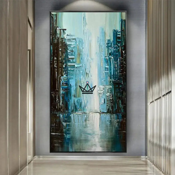 Peinture à l'huile sur toile XXL - Épure moderne -  - toile - Cadeau, Noël, Anniversaire, Original - Atelier Atypique