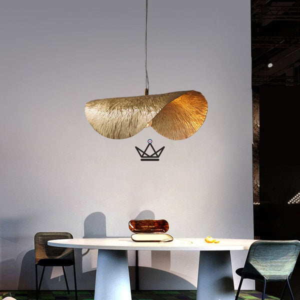 Lustre Suspension Feuille d'Or - Brass Goldyz -  - luminaire - Cadeau, Noël, Anniversaire, Original - Atelier Atypique