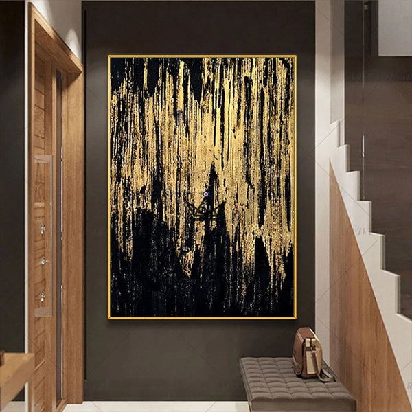 Peinture à l'huile sur toile XXL - Fusion Nocturne -  - toile - Cadeau, Noël, Anniversaire, Original - Atelier Atypique