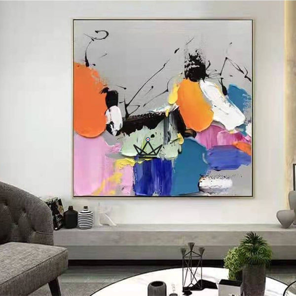 Peinture à l'huile sur toile XXL - Fusion Chromatique -  - toile - Cadeau, Noël, Anniversaire, Original - Atelier Atypique