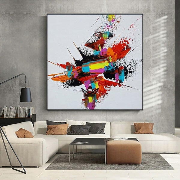 Peinture à l'huile sur toile XXL - Fusion Chromatique -  - toile - Cadeau, Noël, Anniversaire, Original - Atelier Atypique