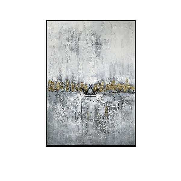 Peinture à l'huile sur toile XXL - Golden Abstraction -  - toile - Cadeau, Noël, Anniversaire, Original - Atelier Atypique