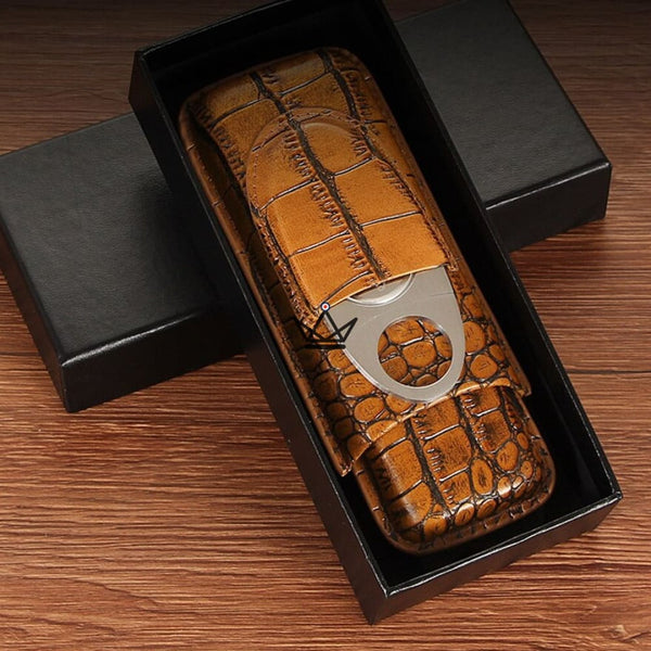 Etui à cigare en cuir - Beast -  - etui cigare - Cadeau, Noël, Anniversaire, Original - Atelier Atypique