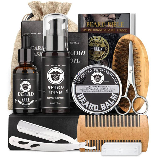Kit Barbe Razer - 9 Pièces -  - barbe - Cadeau, Noël, Anniversaire, Original - Atelier Atypique