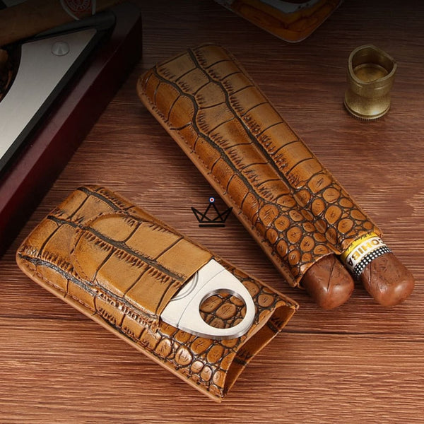 Etui à cigare en cuir - Beast -  - etui cigare - Cadeau, Noël, Anniversaire, Original - Atelier Atypique