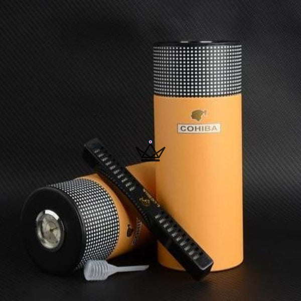 Cave à cigare Cylindre COHIBA - Atelier Atypique