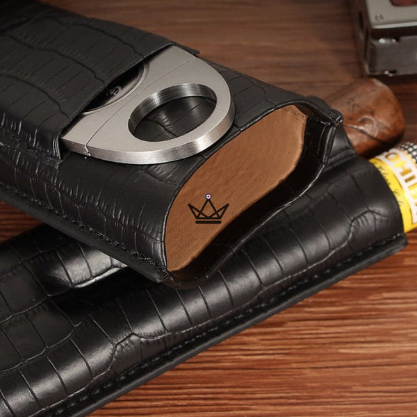 Etui à cigare en cuir - Beast -  - etui cigare - Cadeau, Noël, Anniversaire, Original - Atelier Atypique