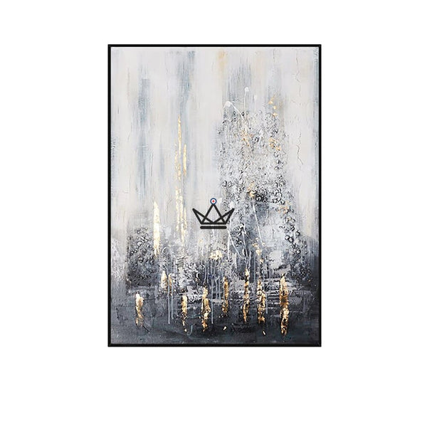 Peinture à l'huile sur toile XXL - Golden Abstraction -  - toile - Cadeau, Noël, Anniversaire, Original - Atelier Atypique