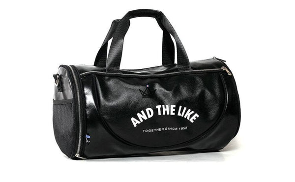 Sac de sport  vintage classique rétro cuir noir