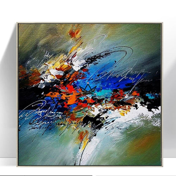 Peinture à l'huile sur toile XXL - Fusion Chromatique -  - toile - Cadeau, Noël, Anniversaire, Original - Atelier Atypique
