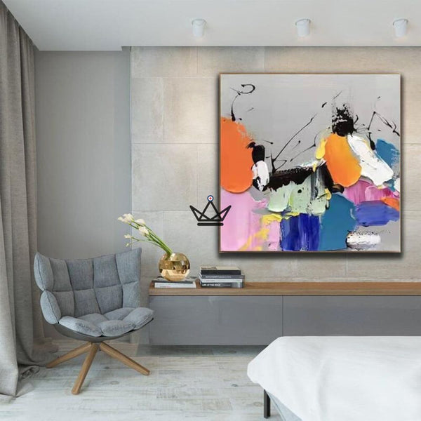 Peinture à l'huile sur toile XXL - Fusion Chromatique -  - toile - Cadeau, Noël, Anniversaire, Original - Atelier Atypique