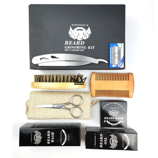 Kit Barbe Razer - 9 Pièces -  - barbe - Cadeau, Noël, Anniversaire, Original - Atelier Atypique