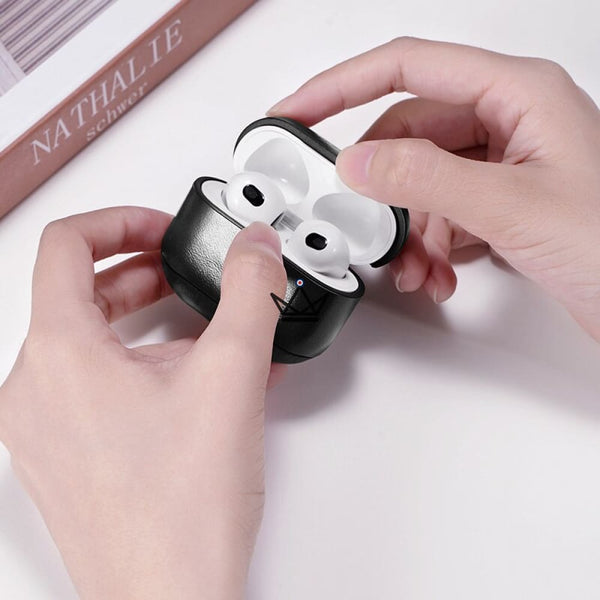 Housse en cuir pour AirPods 3 - The CasePods Third -  - ecouteur - Cadeau, Noël, Anniversaire, Original - Atelier Atypique
