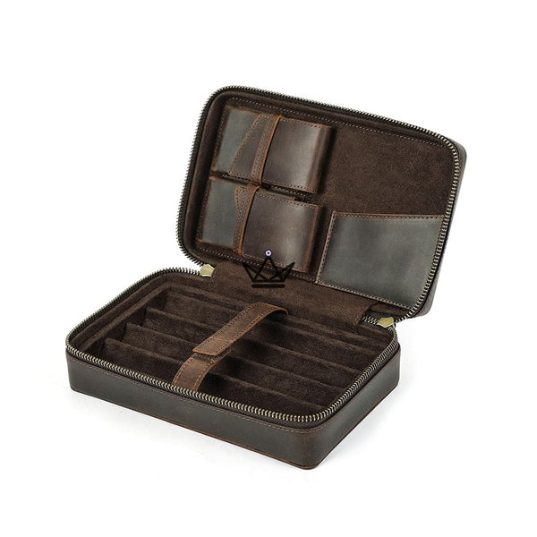 Etui à cigares en cuir personnalisable - Voyageur Prestige -  - etui cigare personnalisable - Cadeau, Noël, Anniversaire, Original - Atelier Atypique