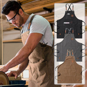Tablier en toile vintage - WEEYI BARISTA -  - Tablier de cuisine - Cadeau, Noël, Anniversaire, Original - Atelier Atypique