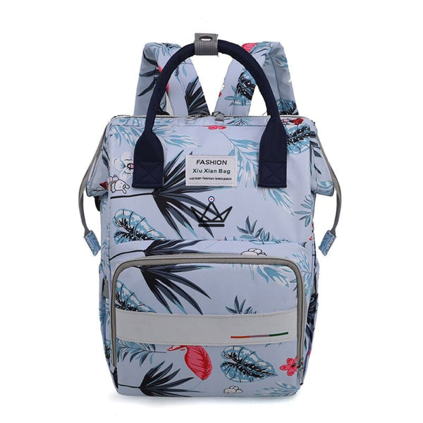 Sac à dos de maternité  - FLORES sac à langer fille garcon bebe liste naissance cadeau bebe jungle