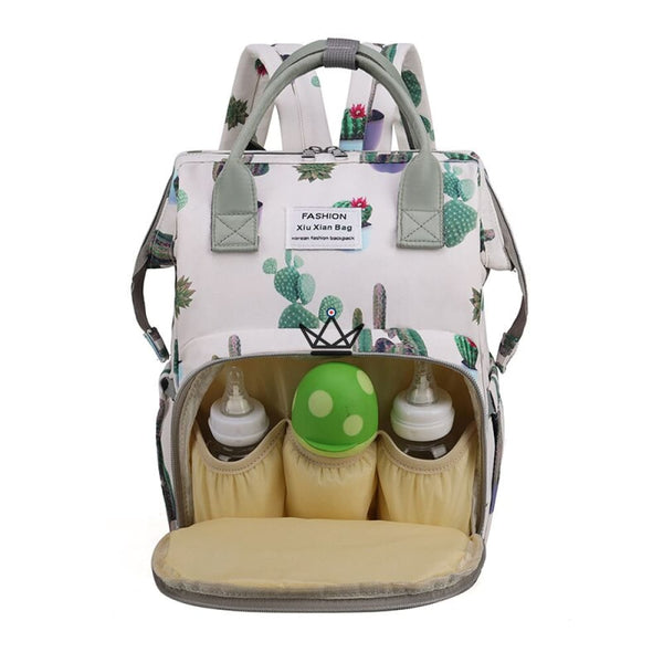 Sac à dos de maternité  - FLORES sac à langer fille garcon bebe liste naissance cadeau bebe