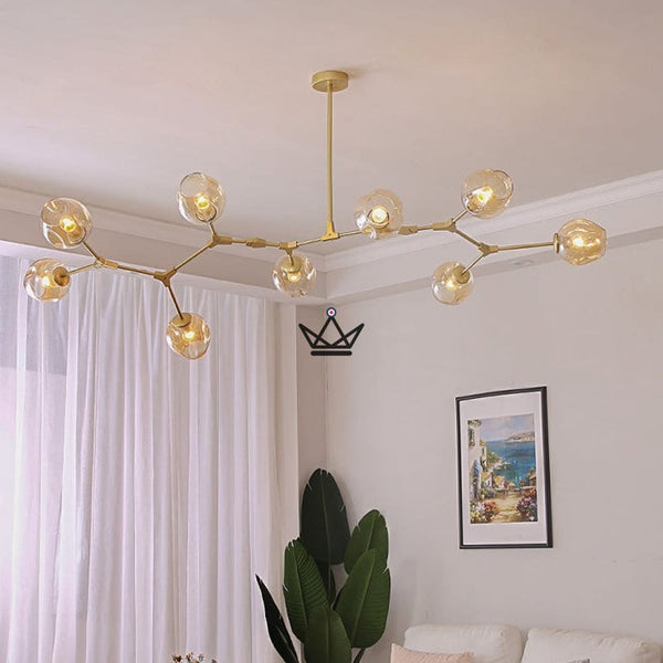 Lustre plafonnier industriel articulé - Branching Bubble -  - luminaire - Cadeau, Noël, Anniversaire, Original - Atelier Atypique