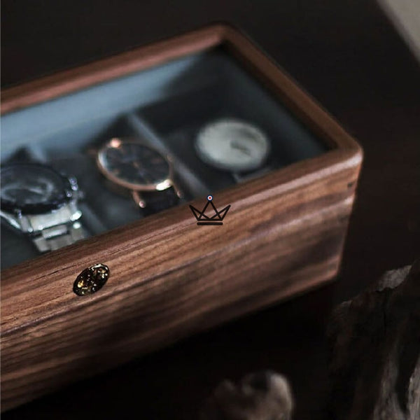 Coffret de rangement pour montre de luxe - Custodia Temporum -  - Remontoirs - Cadeau, Noël, Anniversaire, Original - Atelier Atypique
