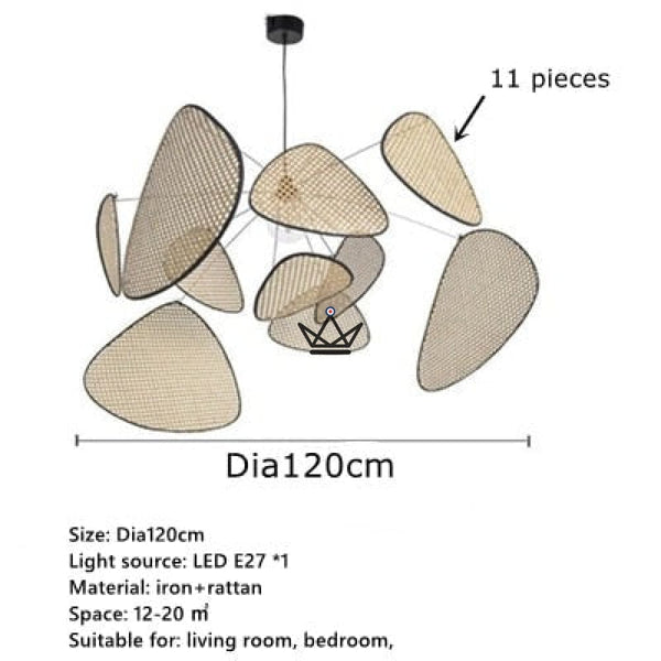 Lustre suspension Luminaire - Screen Rotin -  - luminaire - Cadeau, Noël, Anniversaire, Original - Atelier Atypique