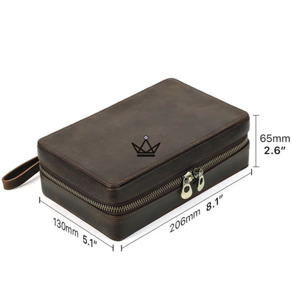 Etui à cigares en cuir personnalisable - Voyageur Prestige -  - etui cigare personnalisable - Cadeau, Noël, Anniversaire, Original - Atelier Atypique
