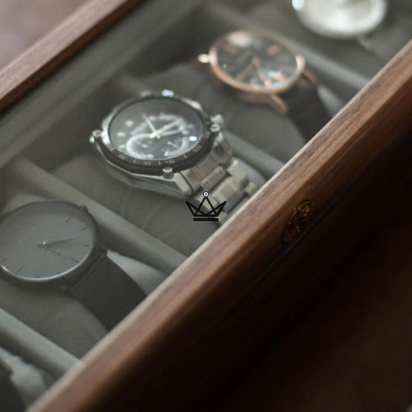 Coffret de rangement pour montre de luxe - Custodia Temporum -  - Remontoirs - Cadeau, Noël, Anniversaire, Original - Atelier Atypique