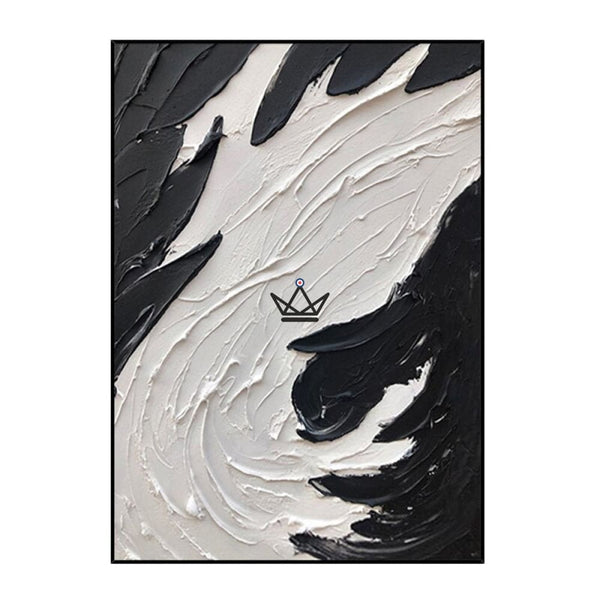 Peinture à l'huile sur toile XXL - Abstraction ondulante -  - toile - Cadeau, Noël, Anniversaire, Original - Atelier Atypique