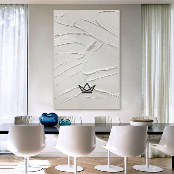 Peinture à l'huile sur toile XXL - Éclat Minimaliste -  - toile - Cadeau, Noël, Anniversaire, Original - Atelier Atypique